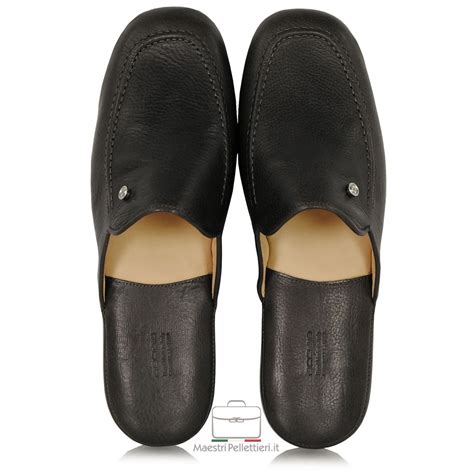 pantofole uomo prada|Pantofole In Pelle Spazzolata Nero .